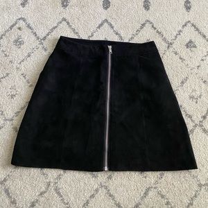 Black Suede Skirt